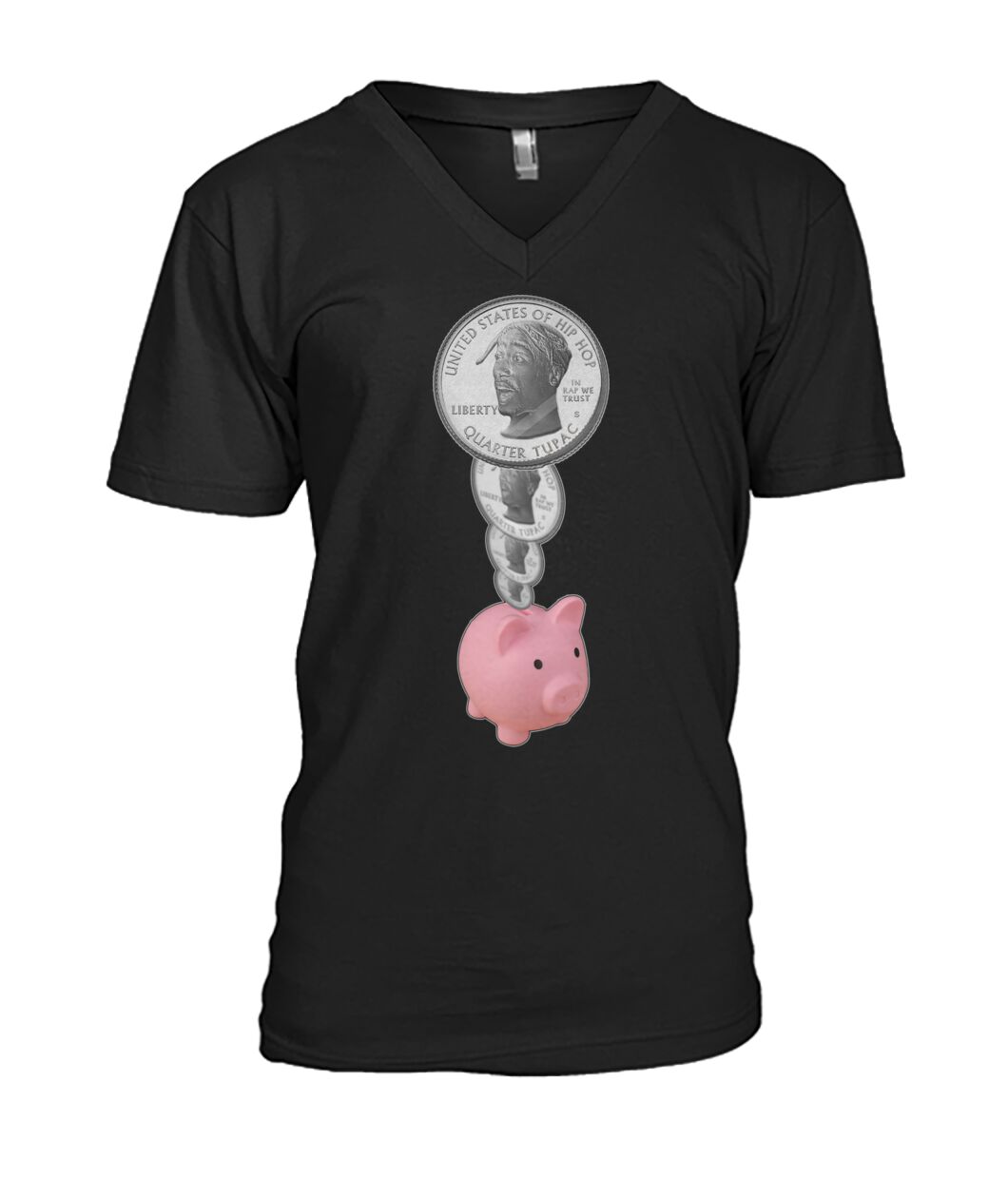 2Pac Piggy Bank (Hoodie & V Necks)