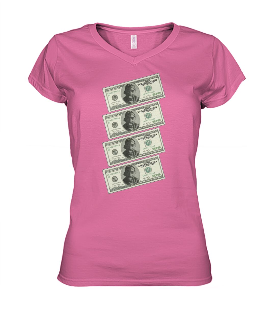 2Pac $100 bills (Hoodie & V Necks)