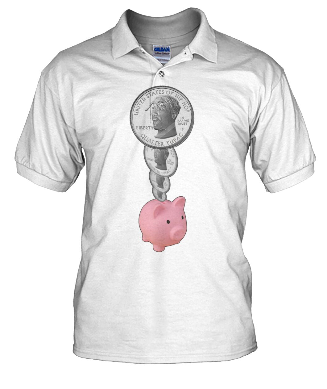 2Pac Piggy Bank (Tank Top & Polo)