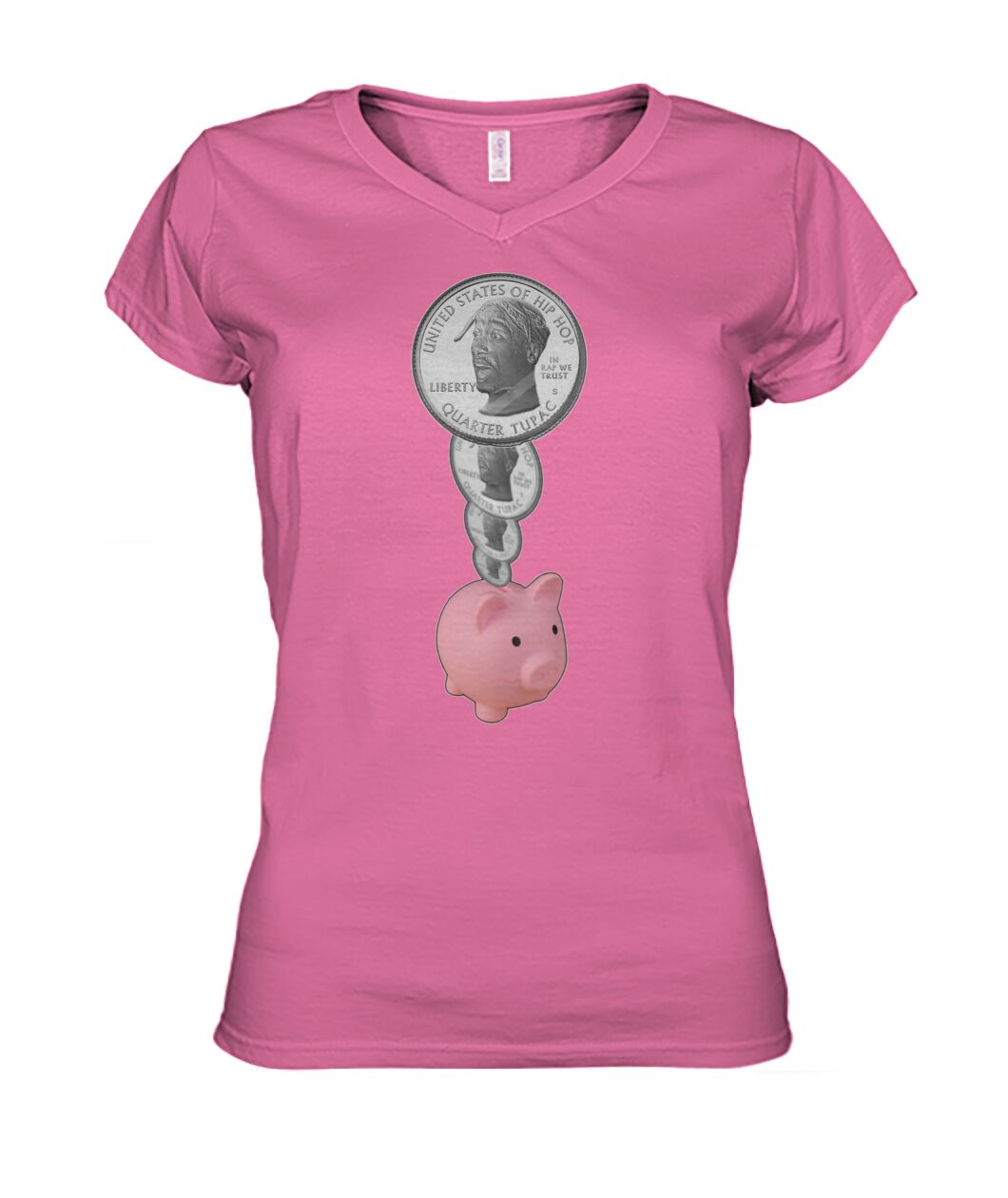 2Pac Piggy Bank (Hoodie & V Necks)