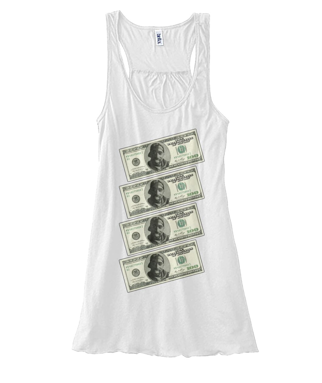 2Pac $100 bills (Tank Top & Polo)