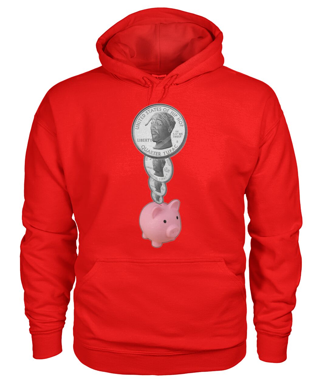 2Pac Piggy Bank (Hoodie & V Necks)