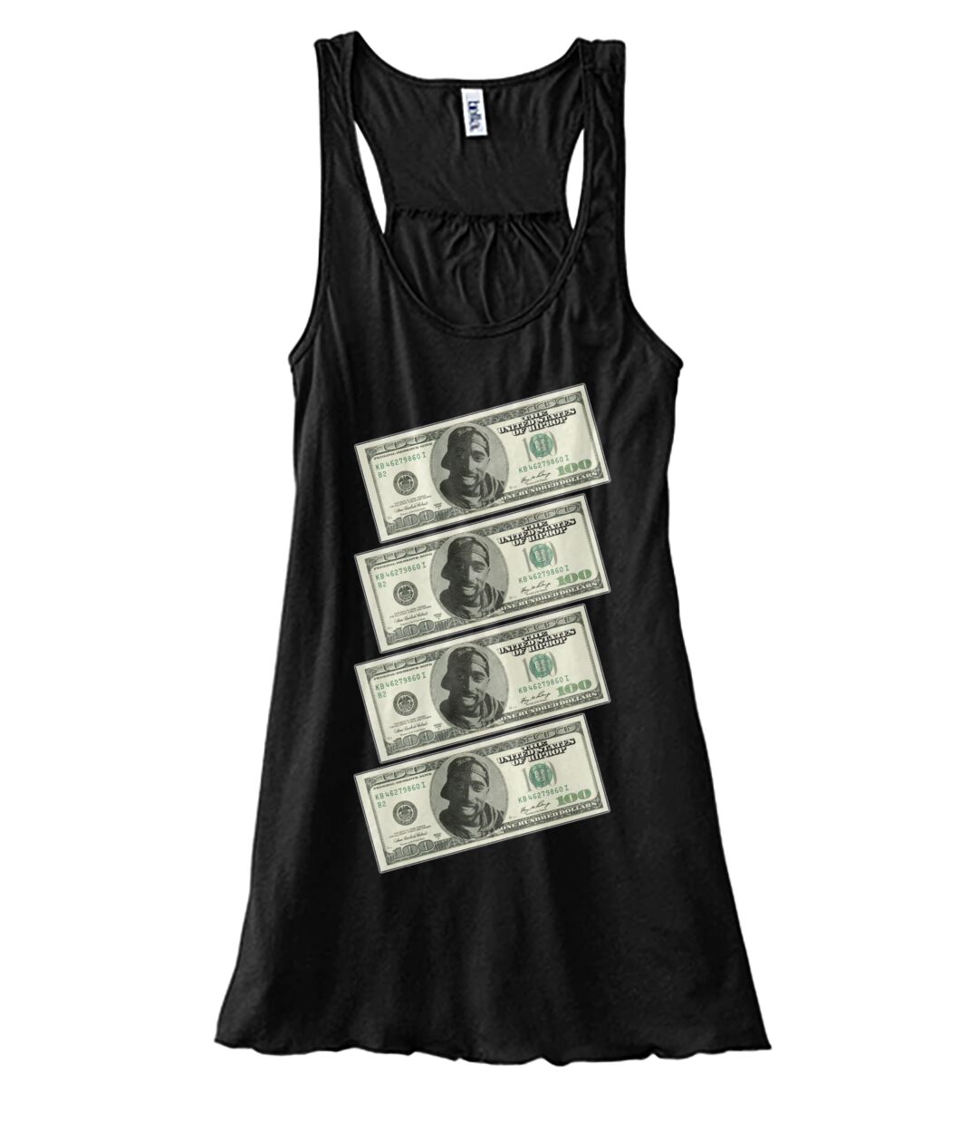 2Pac $100 bills (Tank Top & Polo)