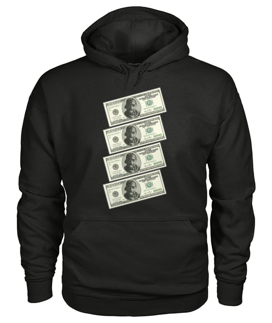 2Pac $100 bills (Hoodie & V Necks)