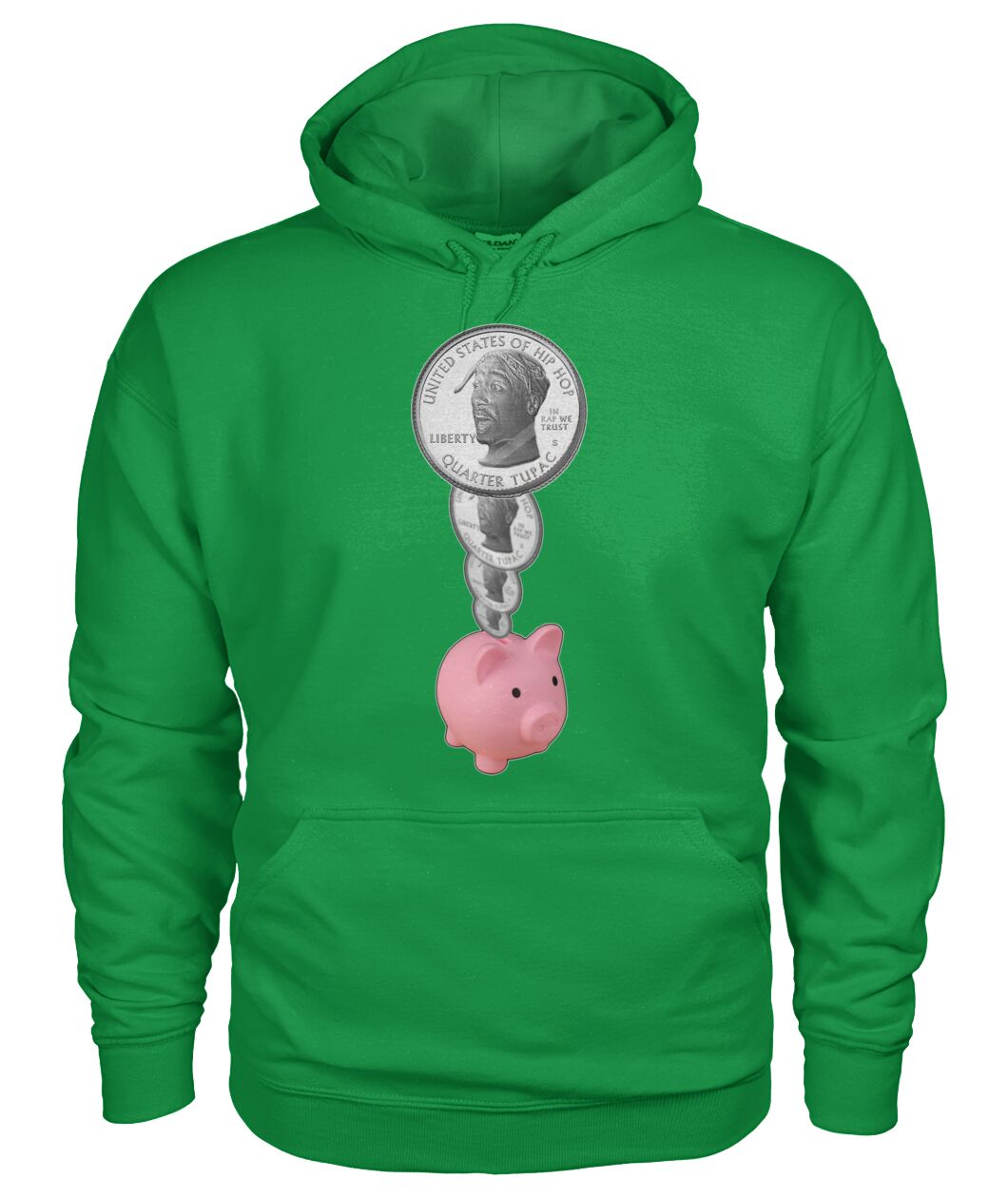 2Pac Piggy Bank (Hoodie & V Necks)