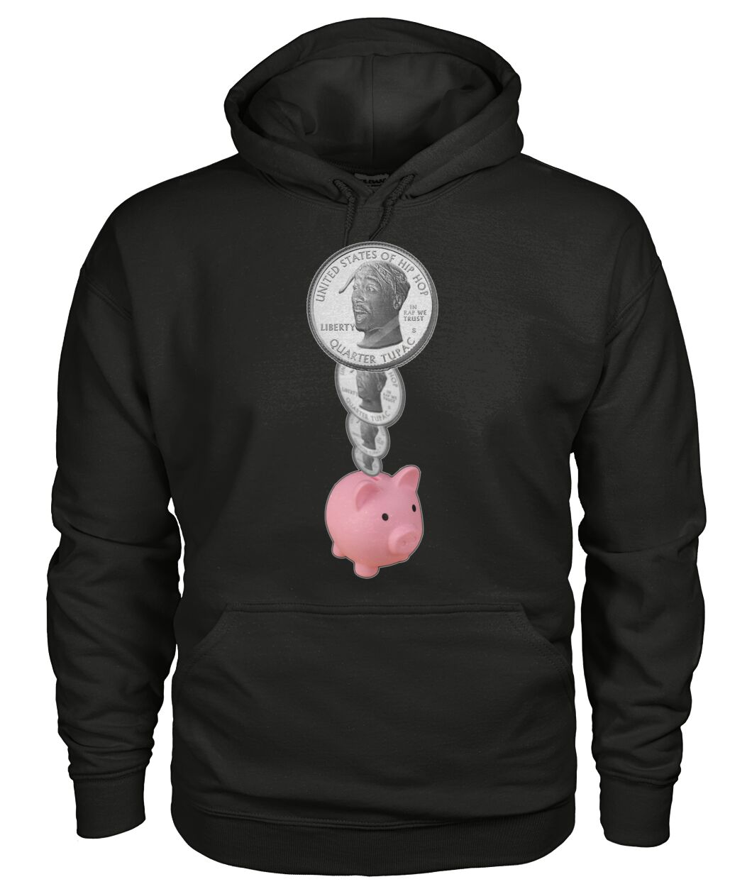 2Pac Piggy Bank (Hoodie & V Necks)