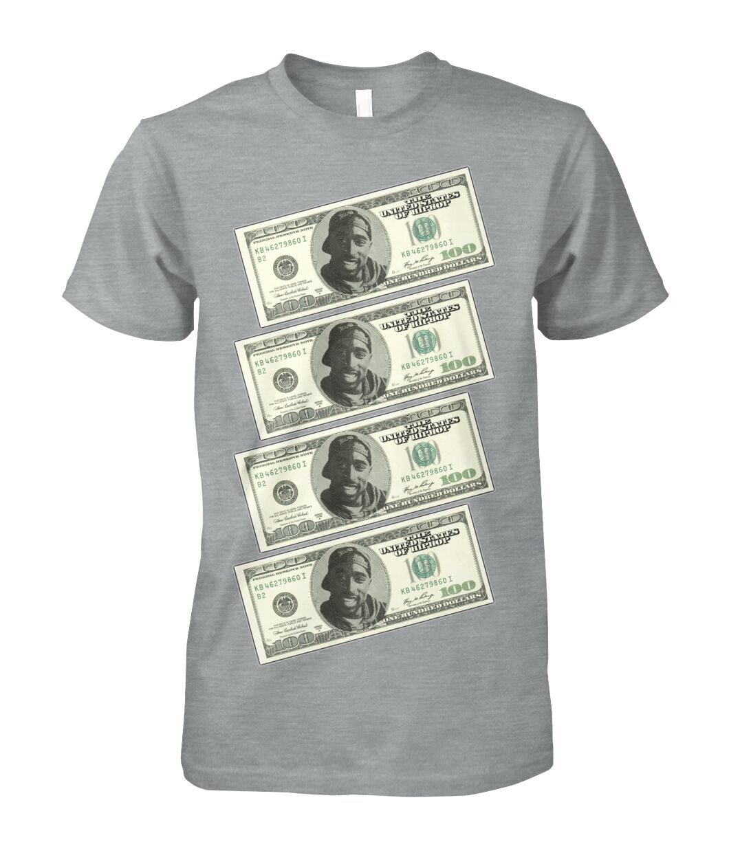 2Pac $100 bills (T Shirts)