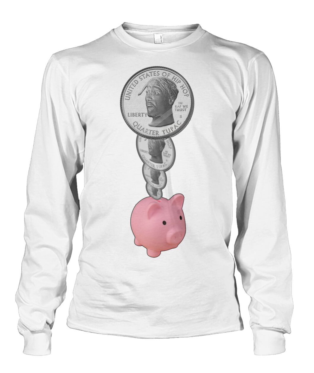 2Pac Piggy Bank (Sweater & Long Sleeve)