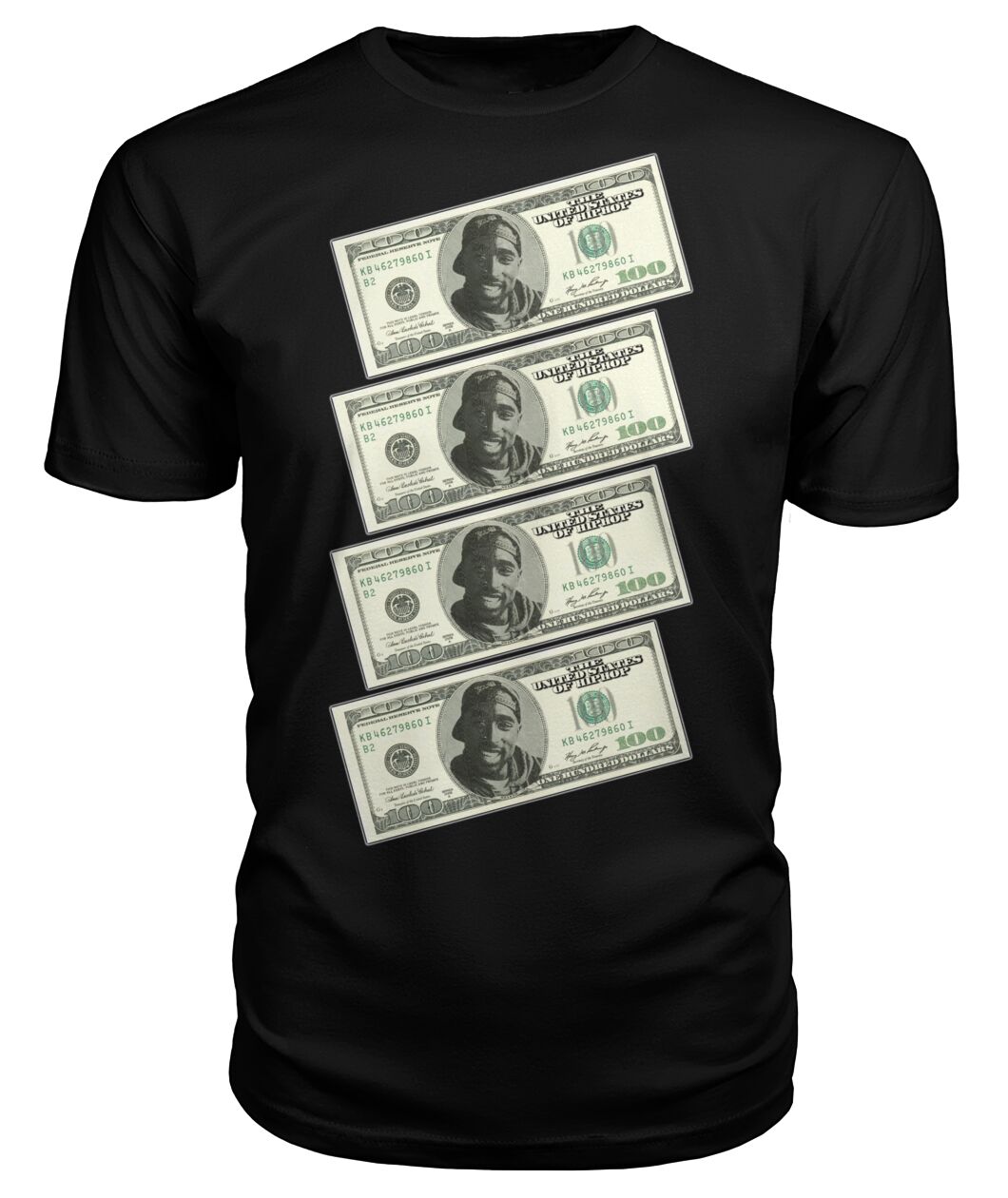 2Pac $100 bills (T Shirts)