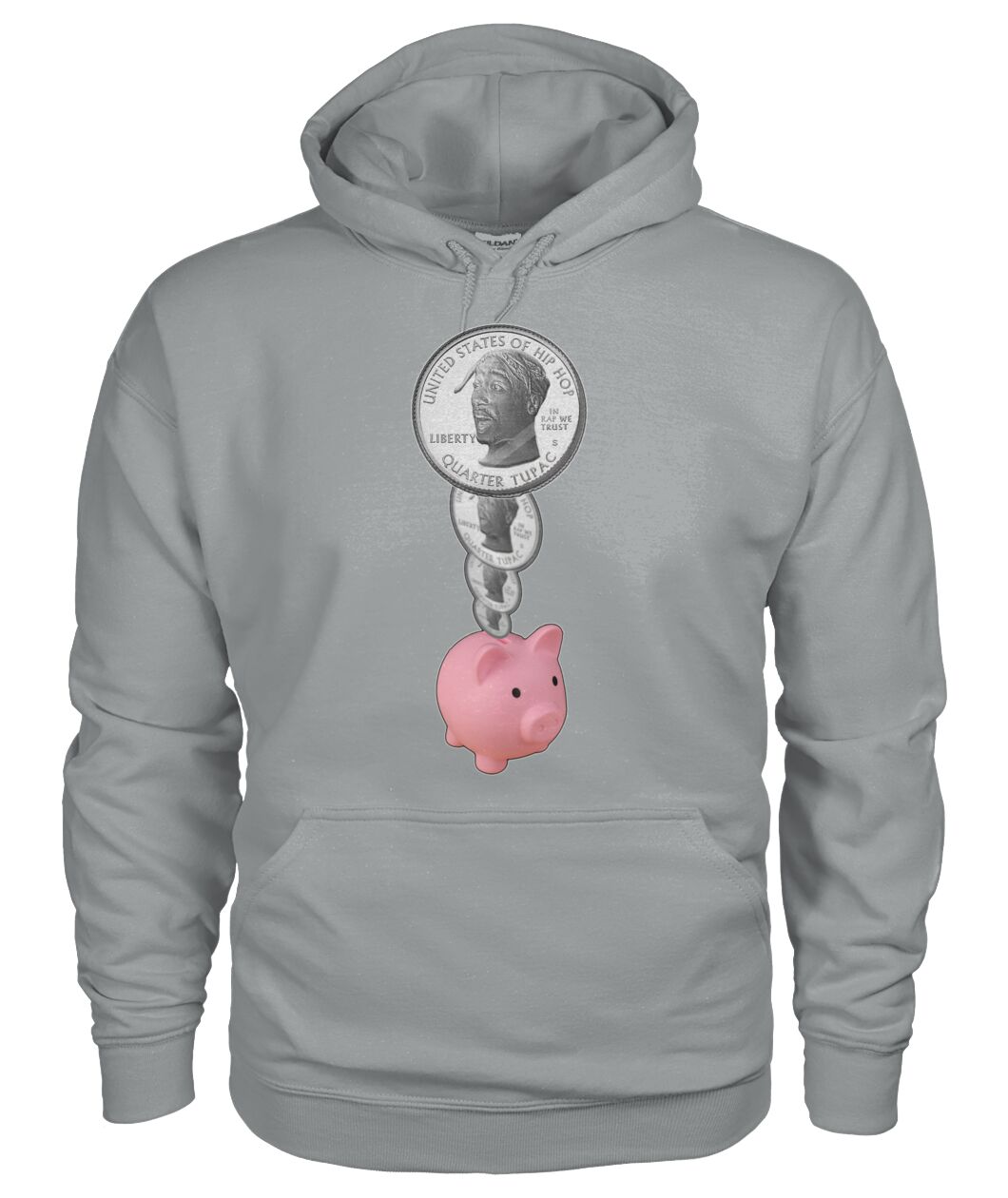 2Pac Piggy Bank (Hoodie & V Necks)