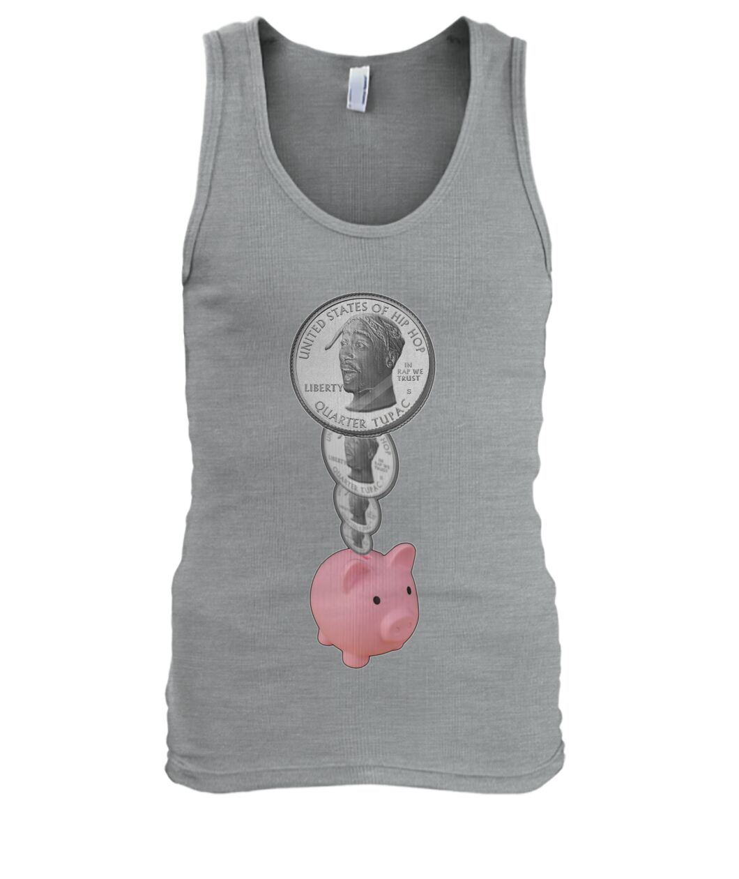 2Pac Piggy Bank (Tank Top & Polo)