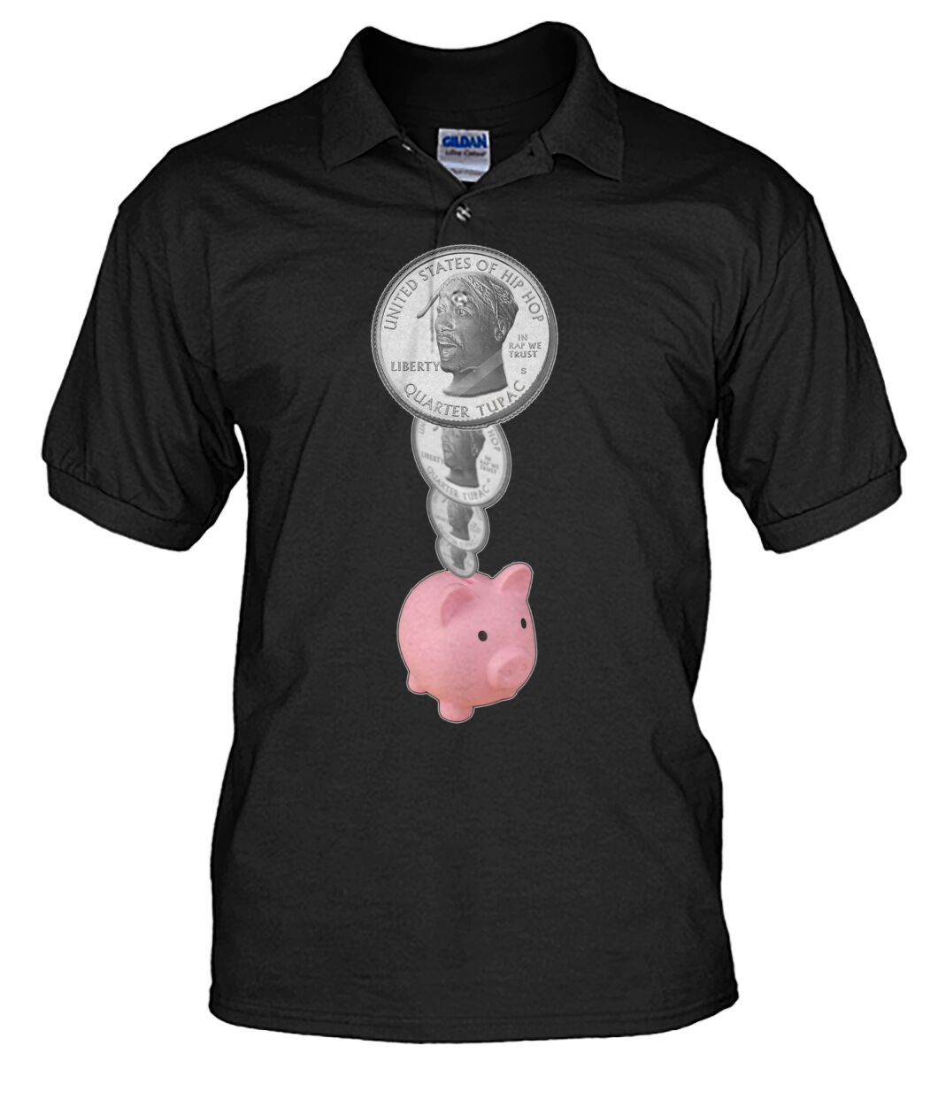 2Pac Piggy Bank (Tank Top & Polo)