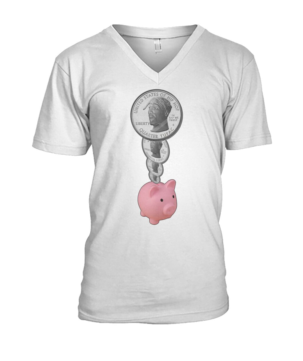 2Pac Piggy Bank (Hoodie & V Necks)