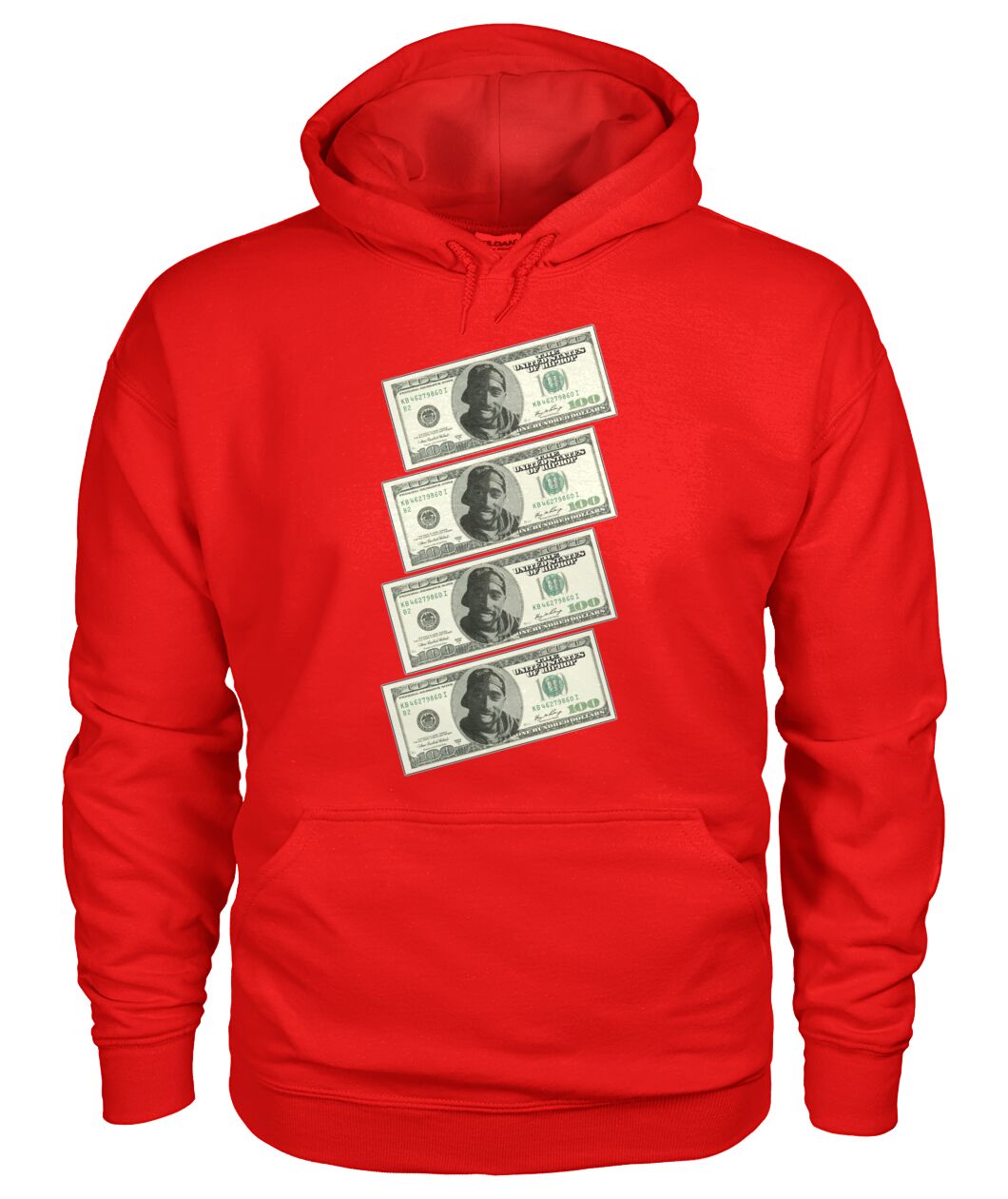 2Pac $100 bills (Hoodie & V Necks)