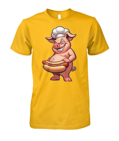 Chef Pig Hotdog (T-Shirt & More)