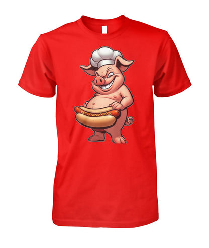 Chef Pig Hotdog (T-Shirt & More)
