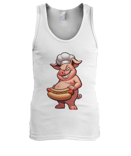 Chef Pig Hotdog (TankTop & More) Men's Tank Top