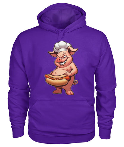 Chef Pig Hotdog (Hoodie & More) Unisex Hoodie