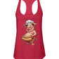 Chef Pig Hotdog (TankTop & More) Women's Racerback Sport Tank