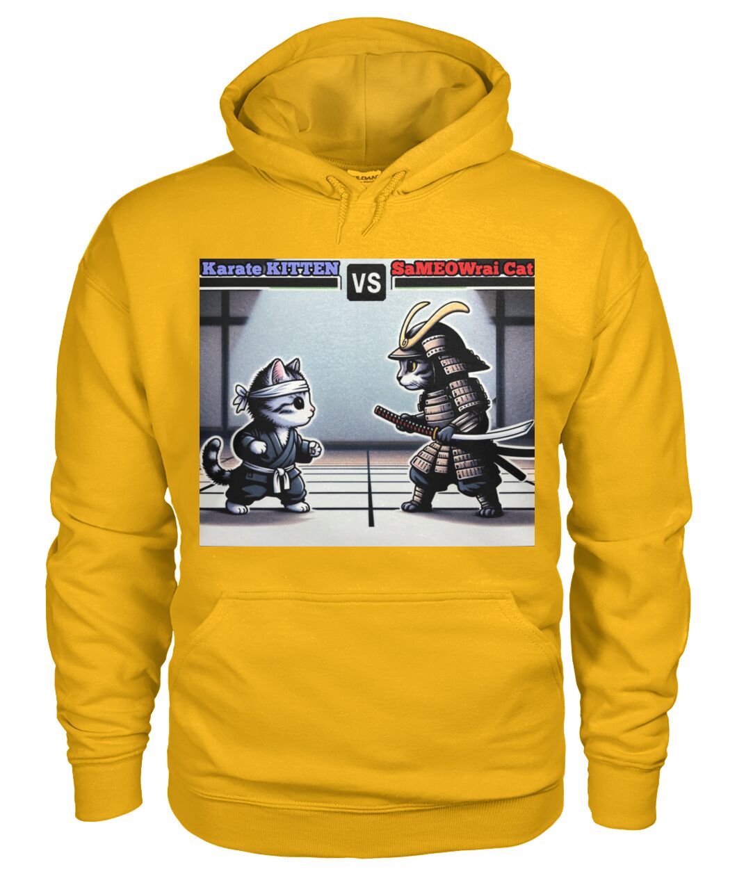 Karate vs Samurai Cat (Hoodie & More) Unisex Hoodie