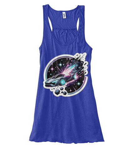 Cosmic Car Crash (TankTop & More) Women's Flowy Tank