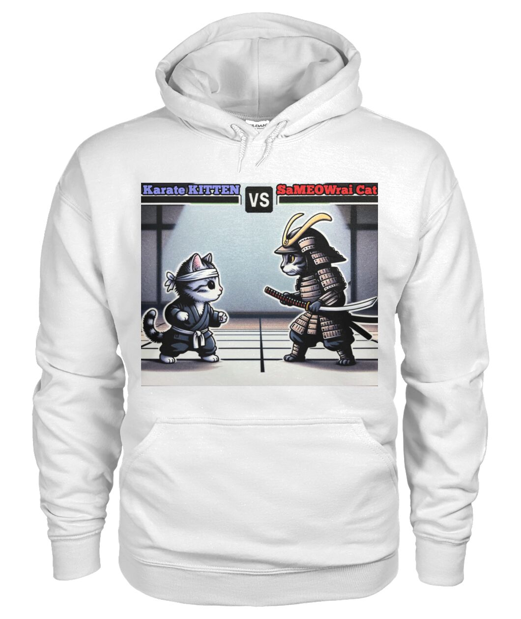 Karate vs Samurai Cat (Hoodie & More) Unisex Hoodie