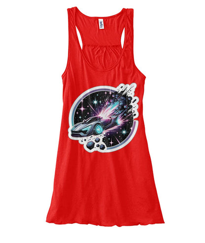 Cosmic Car Crash (TankTop & More) Women's Flowy Tank