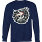 Mech Dragon Adult (Hoodie & More) Crew Neck Sweatshirt