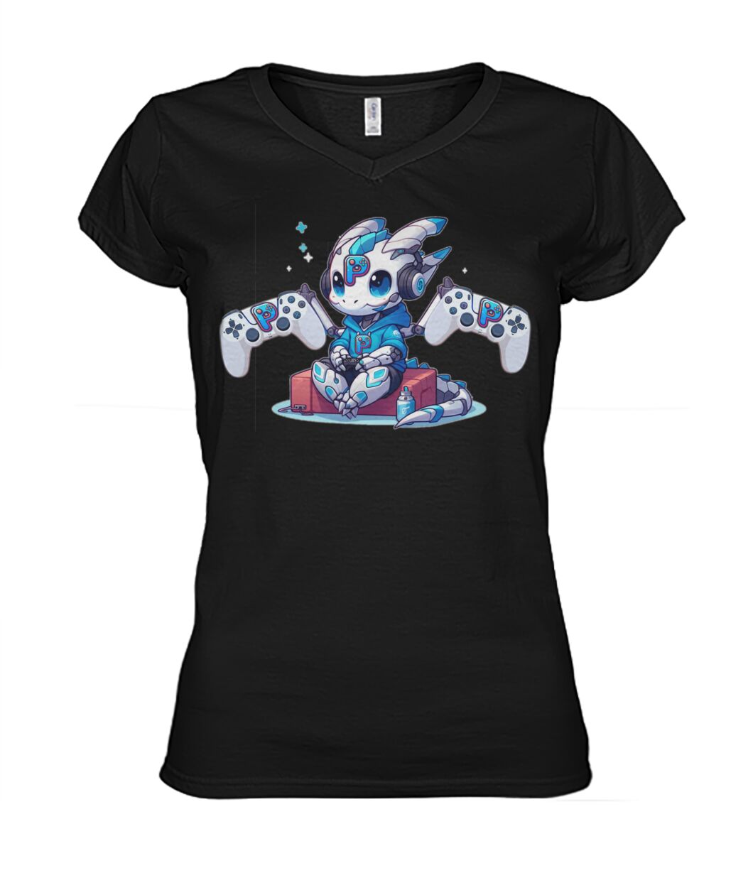 Console Dragons Blue (Hoodie & V Necks)