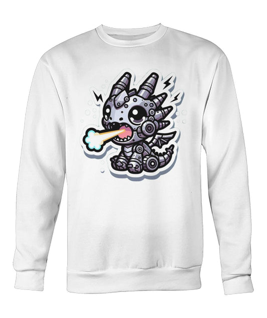 Mech Dragon Baby (Hoodie & More) Crew Neck Sweatshirt