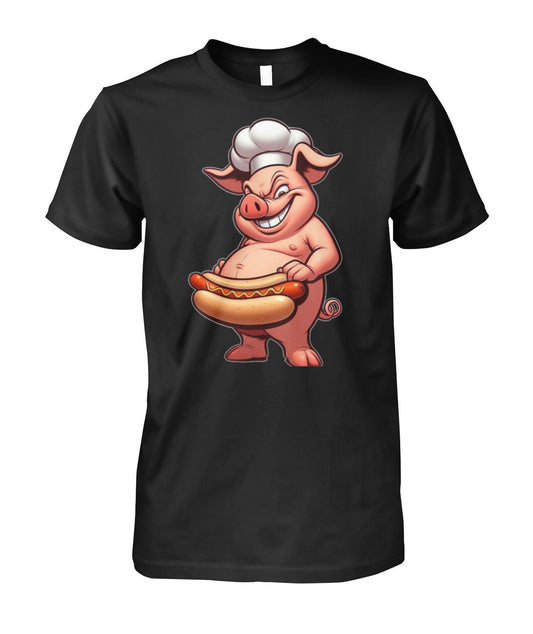 Chef Pig Hotdog (T-Shirt & More)