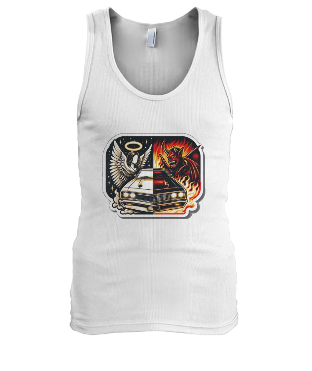 Angel Demon Car 1 (TankTop & More) Men's Tank Top