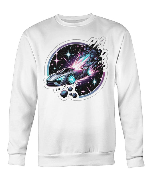Cosmic Car Crash (Sweater & More) Crew Neck Sweatshirt