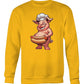 Chef Pig Hotdog (Hoodie & More) Crew Neck Sweatshirt