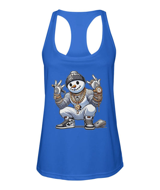 MC Snowballer (TankTop & More) Women's Racerback Sport Tank