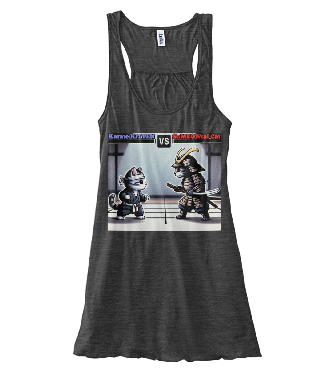 Karate vs Samurai Cat (TankTop & More) Women's Flowy Tank