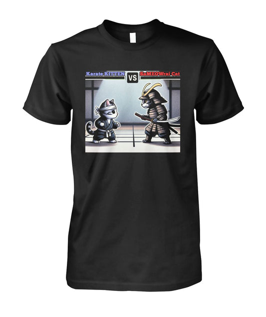 Karate vs Samurai Cat (T-Shirt & More)