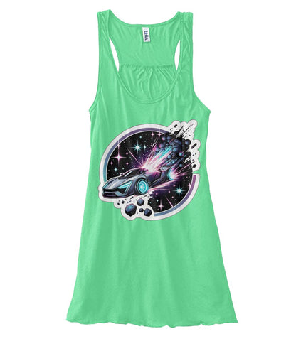 Cosmic Car Crash (TankTop & More) Women's Flowy Tank