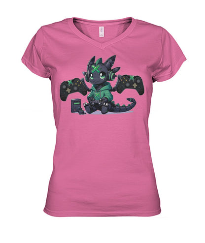 Console Dragons Green (Hoodie & V Necks)