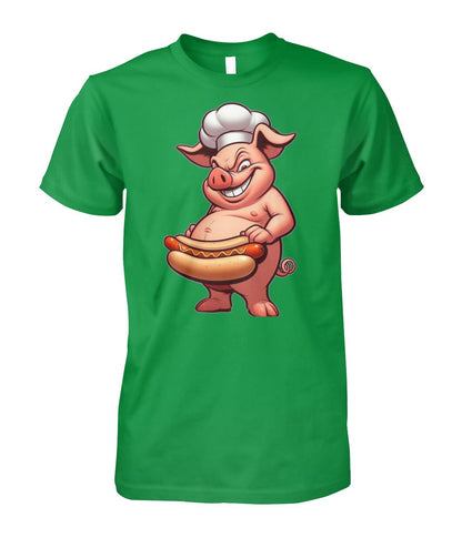 Chef Pig Hotdog (T-Shirt & More)