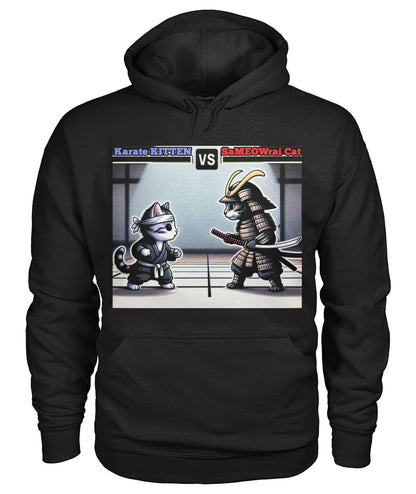 Karate vs Samurai Cat (Hoodie & More) Unisex Hoodie