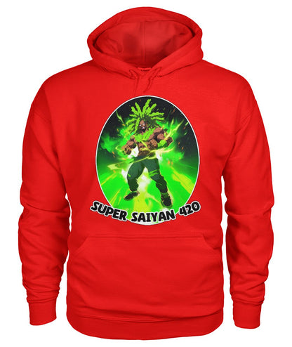 Super Saiyan 420 C (Hoodie & V Necks)
