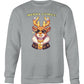 Merry Litmas Reindeer (Hoodie & More) Crew Neck Sweatshirt