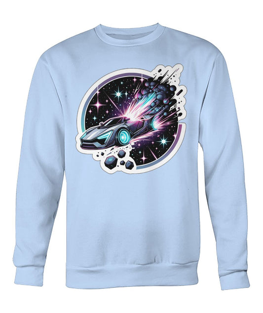 Cosmic Car Crash (Sweater & More) Crew Neck Sweatshirt