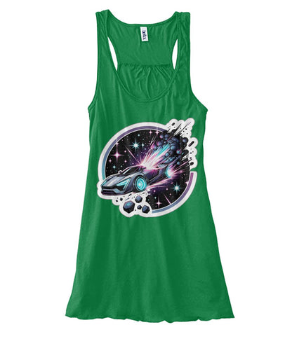 Cosmic Car Crash (TankTop & More) Women's Flowy Tank