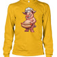 Chef Pig Hotdog (Hoodie & More) Unisex Long Sleeve