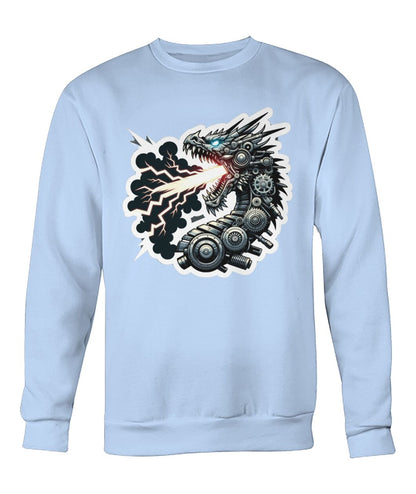 Mech Dragon Adult (Hoodie & More) Crew Neck Sweatshirt