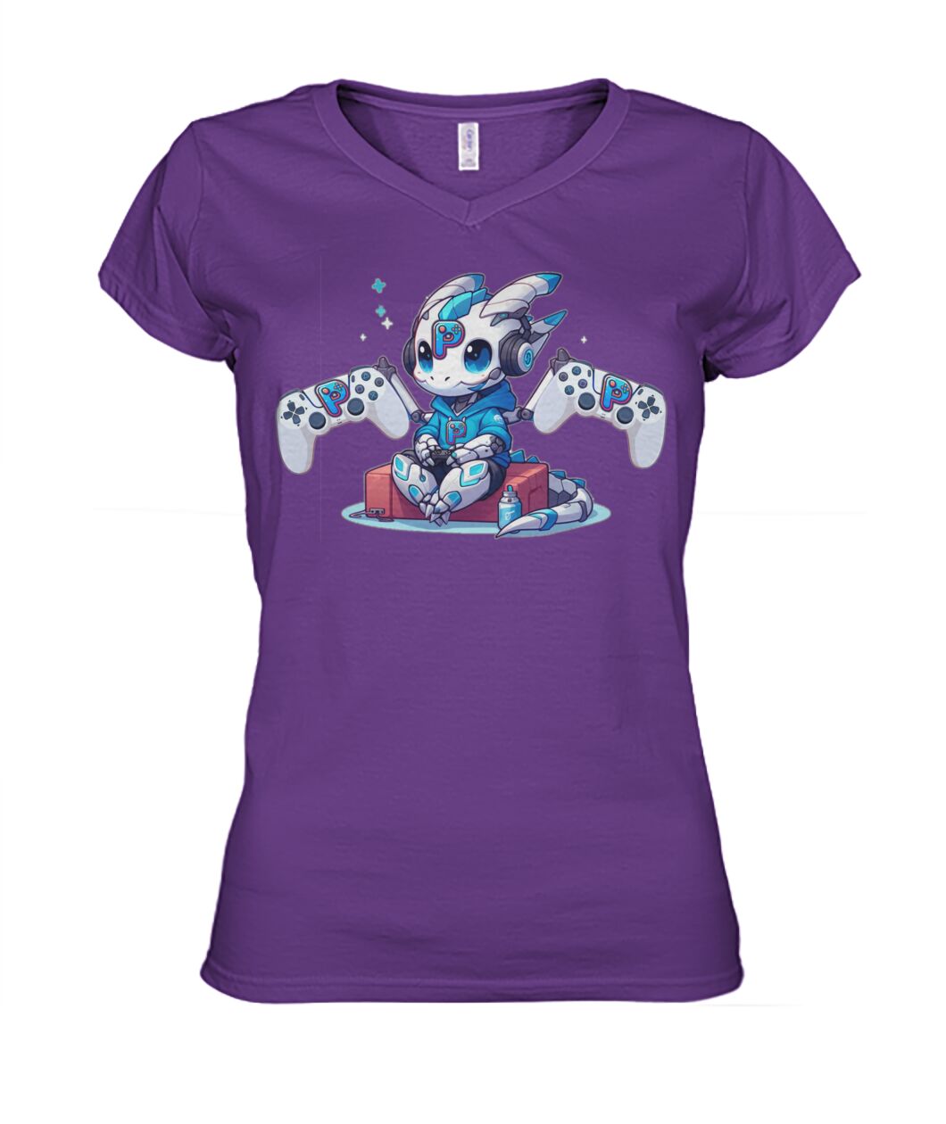 Console Dragons Blue (Hoodie & V Necks)