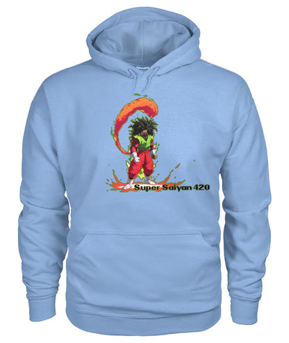 Super Saiyan 420 B (Hoodie & V Necks)