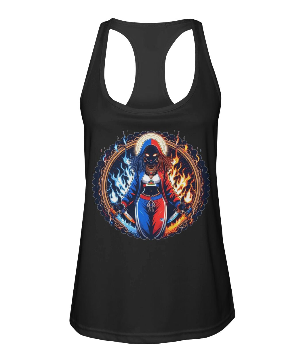 Haitian Goddess (T-Shirt & More) Women's Racerback Sport Tank